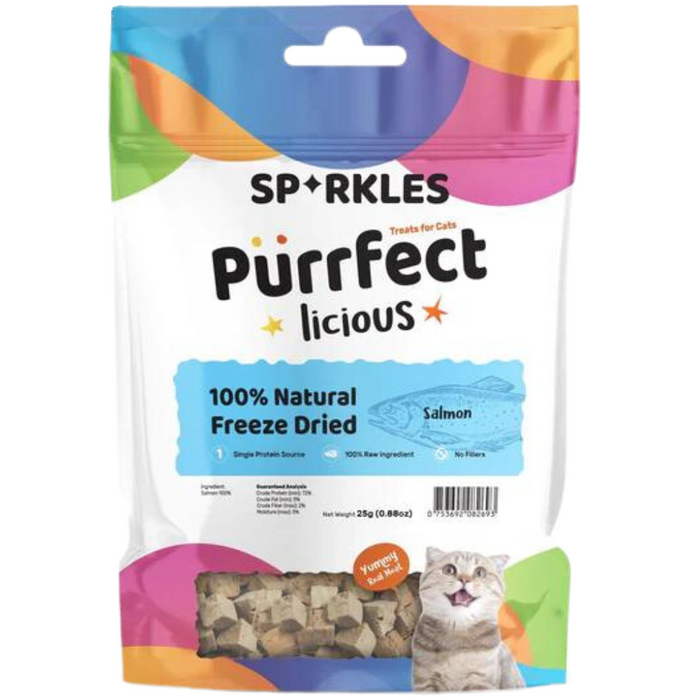 Sparkles Purrfect-licious Freeze Dried Salmon Bites For Cats