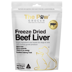 25% OFF: The Paw Grocer Freeze-Dried Beef Liver Treats For Dogs & Cats