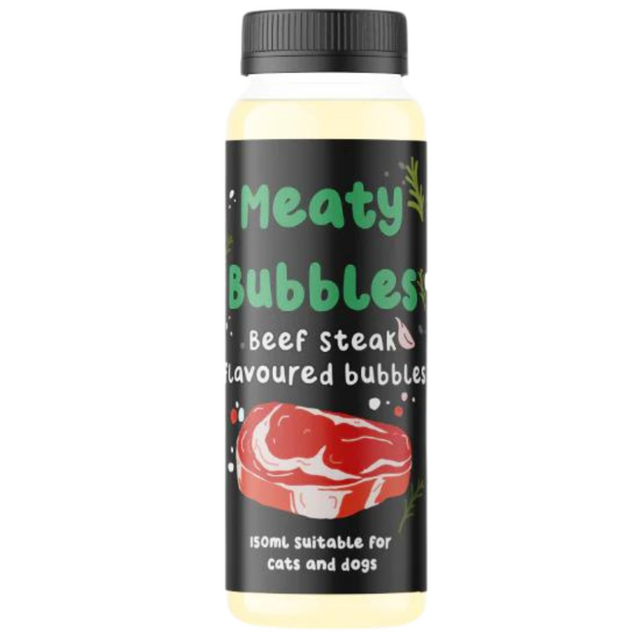 Meaty Bubbles Beef Steak Flavour For Dogs & Cats