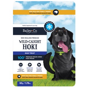 Bailey+Co Freeze-Dried Raw New Zealand Premium Wild-Caught Hoki Dog Treats