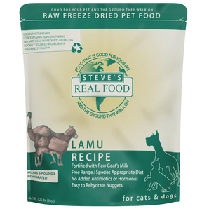 5% OFF: Steve's Real Food Freeze-Dried Raw Lamu Nuggets Diet For Dogs & Cats