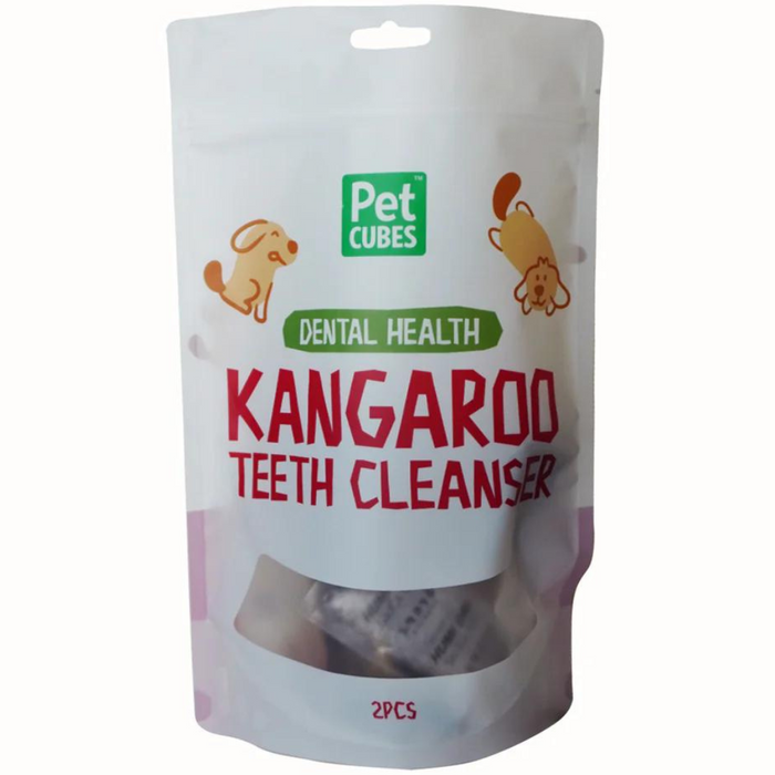Pet Cubes Air Dried Kangaroo Teeth Cleanser Treats For Dog