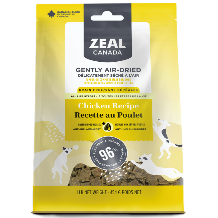 10 OFF Zeal Canada Gently Air Dried Chicken Recipe Dry Dog Food Hi 5 Paws