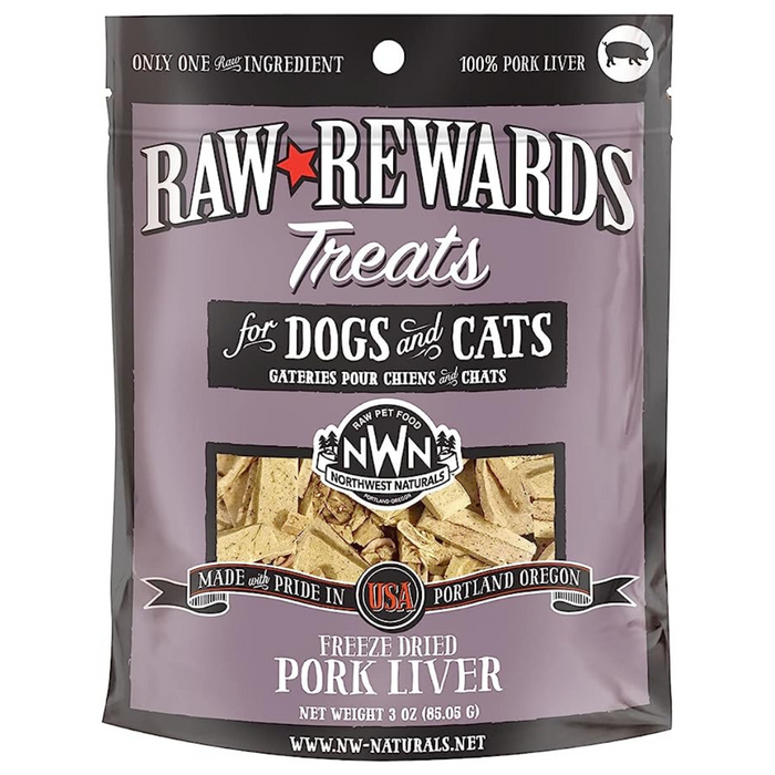 20% OFF: Northwest Naturals Raw Rewards Freeze Dried Pork Liver Treats For Dogs & Cats
