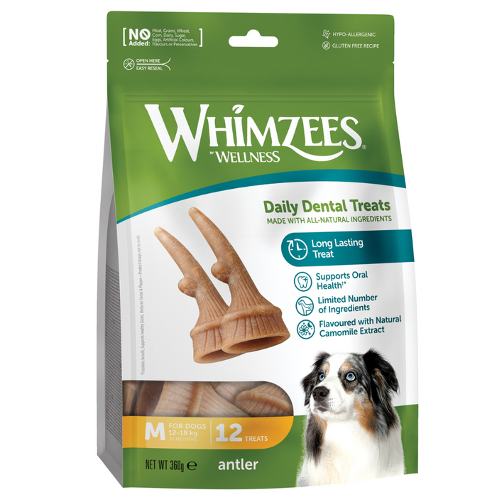 Whimzees Occupy Medium Natural Dental Dog Chews (12Pcs)