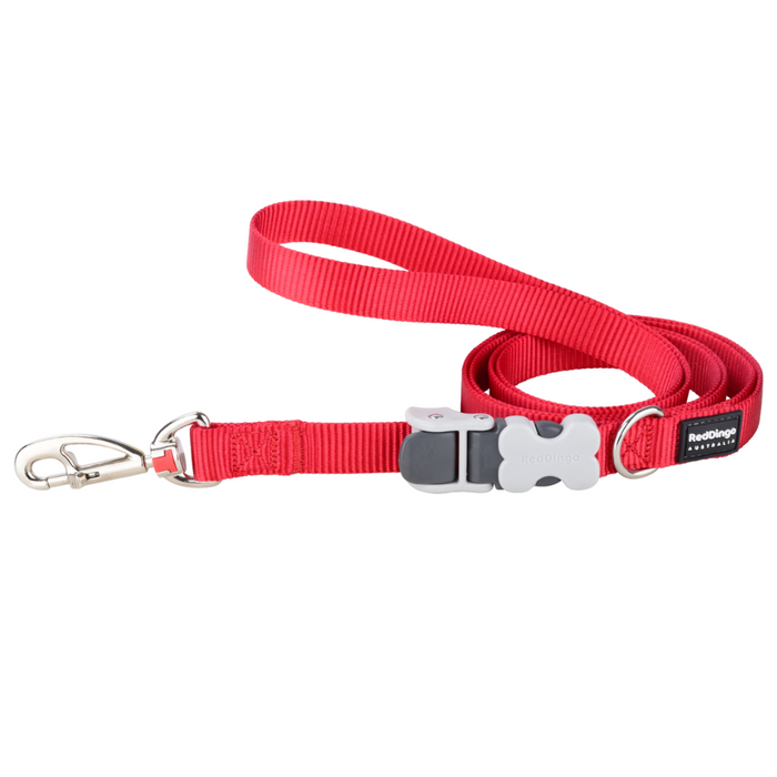 Red Dingo Super Lead Classic Red Fixed Dog Lead