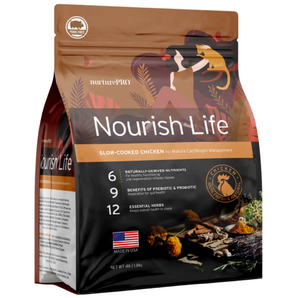 20% OFF: Nurture Pro Nourish Life Slow-Cooked Chicken Formula Mature 7+/Weight Management Dry Cat Food