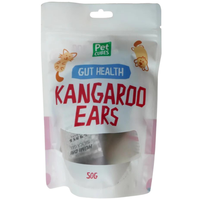 Pet Cubes Air Dried Kangaroo Ears Treats For Dogs & Cats