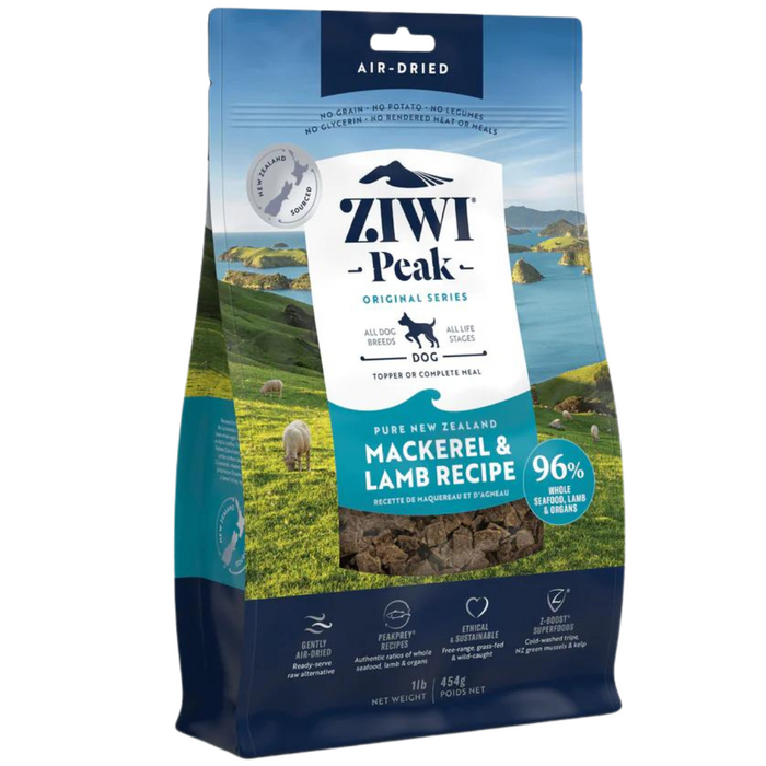 20% OFF: Ziwi Peak Air Dried Original Mackerel & Lamb Recipe Dry Dog Food