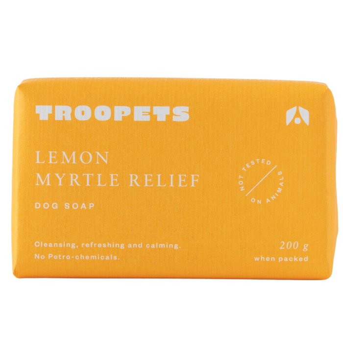 10% OFF: TROOPETS Lemon Myrtle Relief Soap For Dogs
