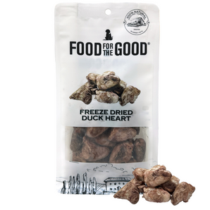 25% OFF: Food For The Good Freeze-Dried Duck Heart Treats For Dogs & Cats