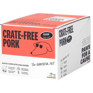 The Grateful Pet Raw Crate-Free Pork Dog Food