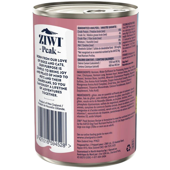 20% OFF: Ziwi Peak Original Venison Recipe Wet Dog Food