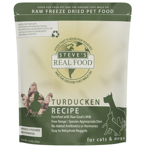 5% OFF: Steve's Real Food Freeze-Dried Turducken Nuggets Diet For Dogs & Cats