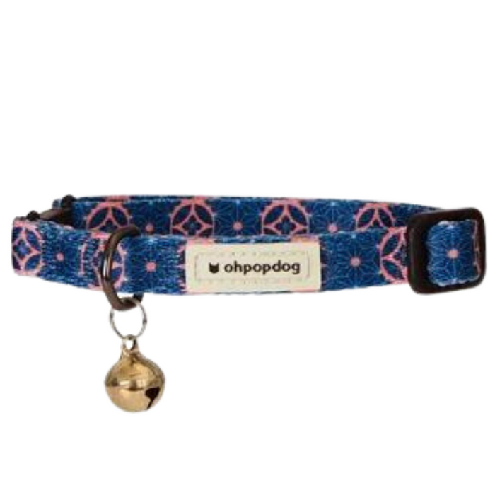 10% OFF: Ohpopdog Heritage Collection Baba Navy Basic Nylon Collar For Cats