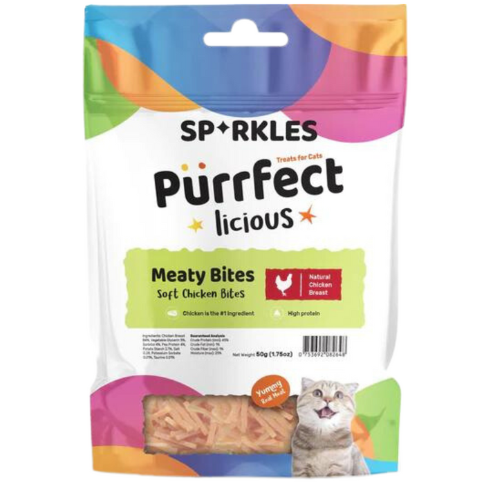 Sparkles Purrfect-licious Meaty Bites Soft Chicken Bites For Cats