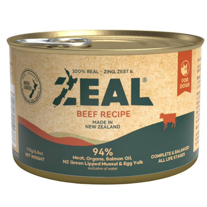 [NEW LAUNCH] 25% OFF: Zeal Grain Free NZ Beef Recipe Wet Food For Dogs