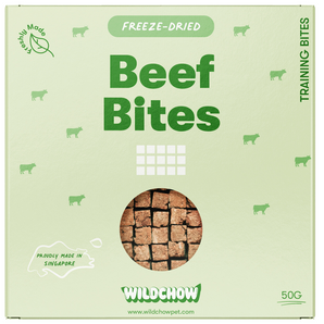 WildChow Freeze-Dried Beef Training Bites For Dogs & Cats