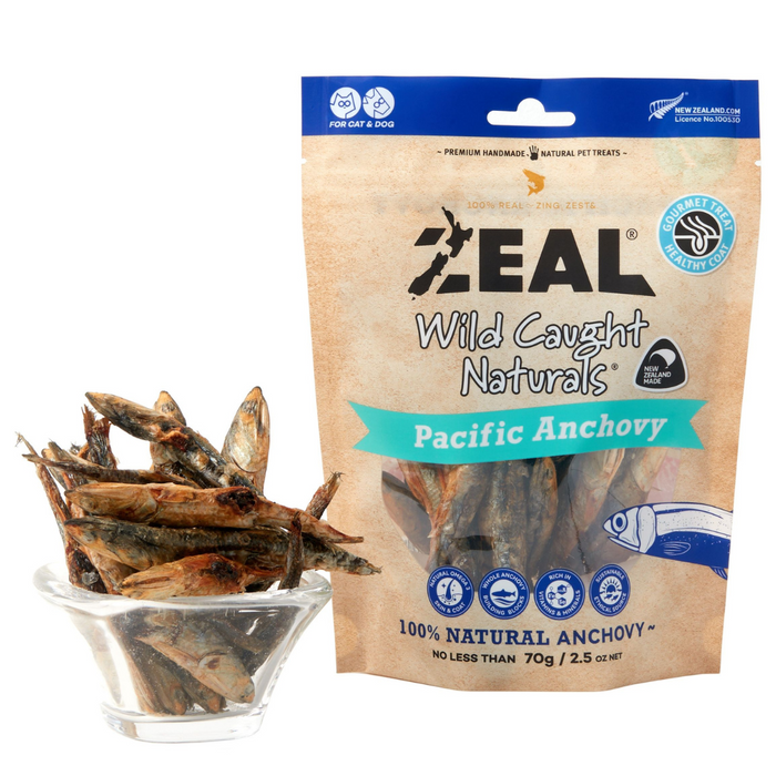 35% OFF: Zeal Wild Caught Naturals Pacific Anchovy For Dogs & Cats