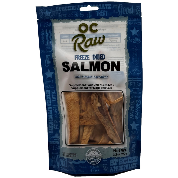 OC Raw Freeze Dried Raw Salmon Treats For Dogs & Cats