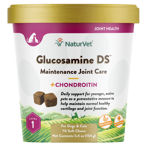 20% OFF: NaturVet Moderate Care Glucosamine DS Plus Level 2 Soft Chews For Dogs