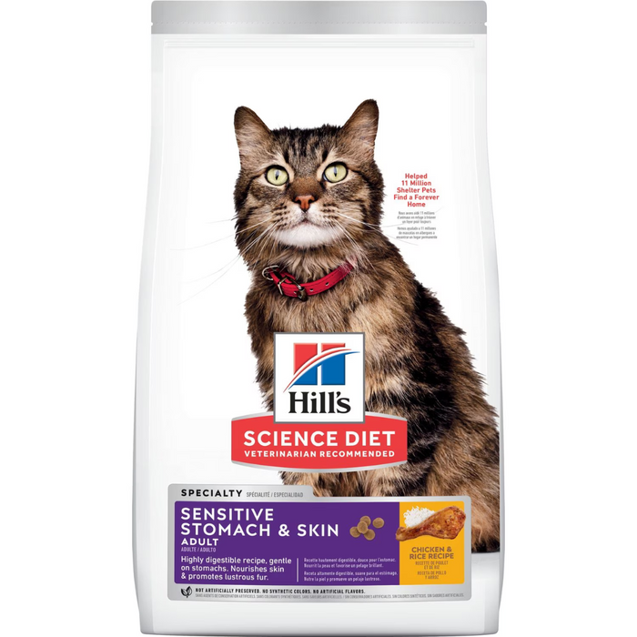 10% OFF: Hill's® Science Diet® Adult Sensitive Stomach & Skin Dry Cat Food