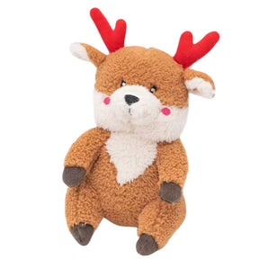ZippyPaws Holiday Cheeky Chumz Reindeer Plush Toy