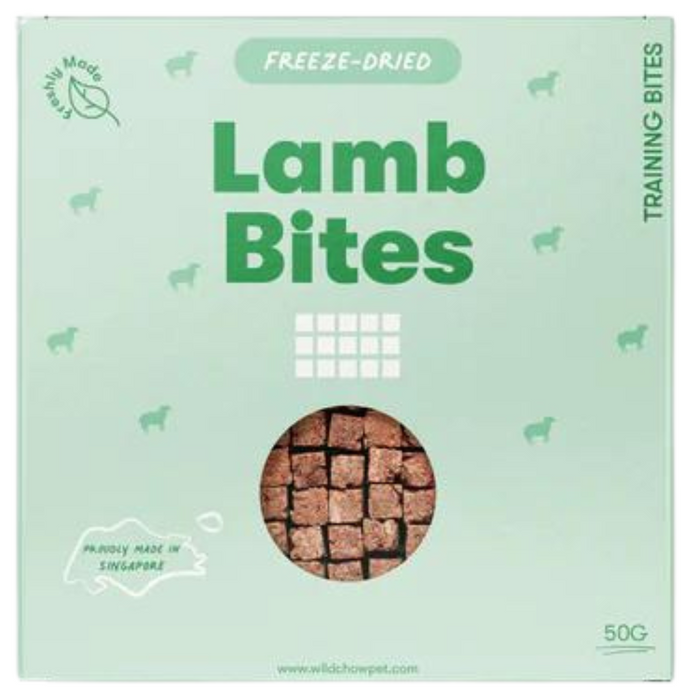 WildChow Freeze Dried Lamb Leg Training Bites For Dogs & Cats