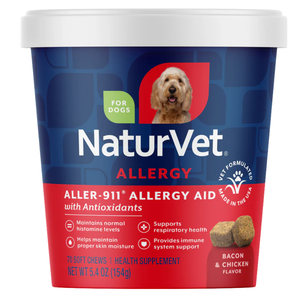20% OFF: NaturVet Aller-911® Allergy Aid Plus Antioxidant Soft Chews For Dogs