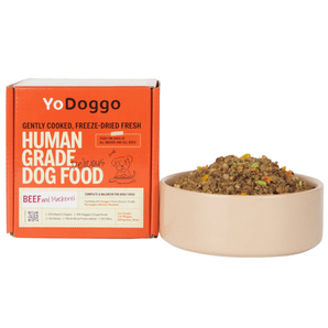 YoDoggo Gently Cooked Freeze-Dried Fresh Beef & Mackerel Food For Dogs