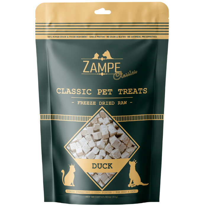 20% OFF: Zampe Pets Freeze Dried Raw Duck Treats For Dogs & Cats