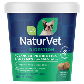 20% OFF: NaturVet Advanced Probiotics & Enzymes Soft Chew For Dogs