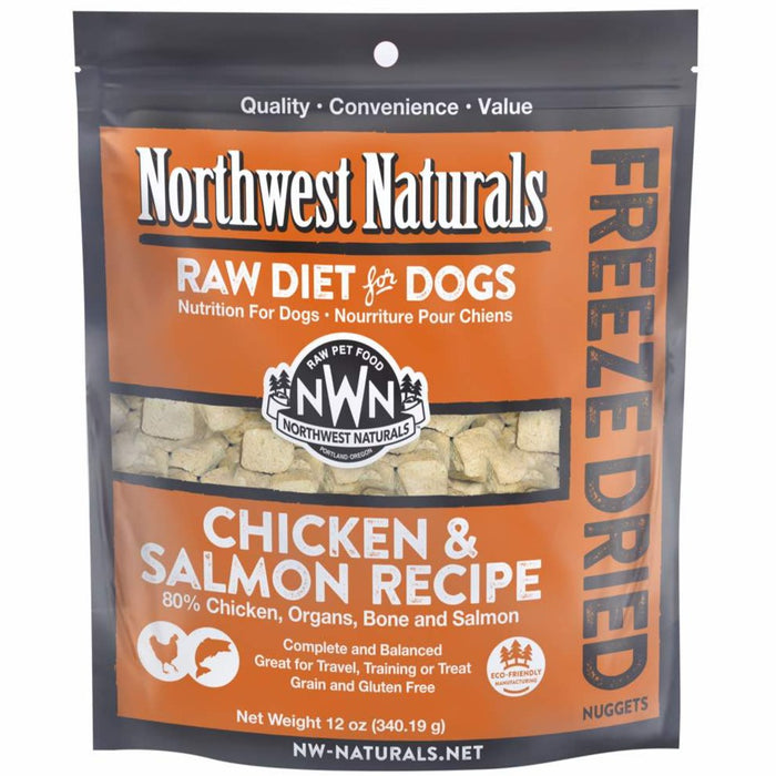 20% OFF: Northwest Naturals Freeze Dried Chicken & Salmon Recipe Nuggets Raw Diet Dog Food