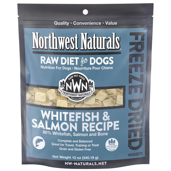 20% OFF: Northwest Naturals Freeze Dried Whitefish & Salmon Recipe Nuggets Raw Diet Dog Food