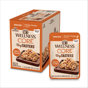 20% OFF: Wellness CORE® Tiny Tasters™ Grain-Free Minced Chicken In Gravy Recipe Wet Cat Food