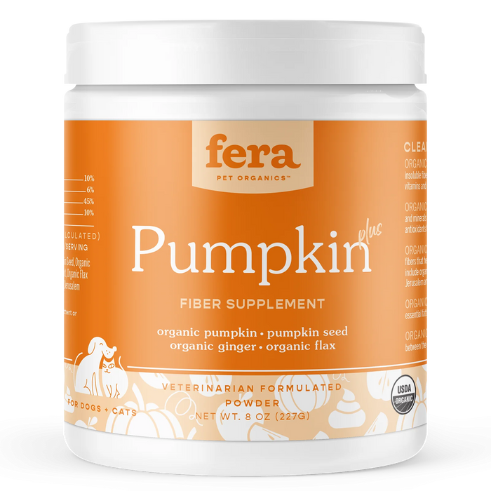 Fera Pet Organics Pumpkin Plus Fiber Support For Dogs & Cats