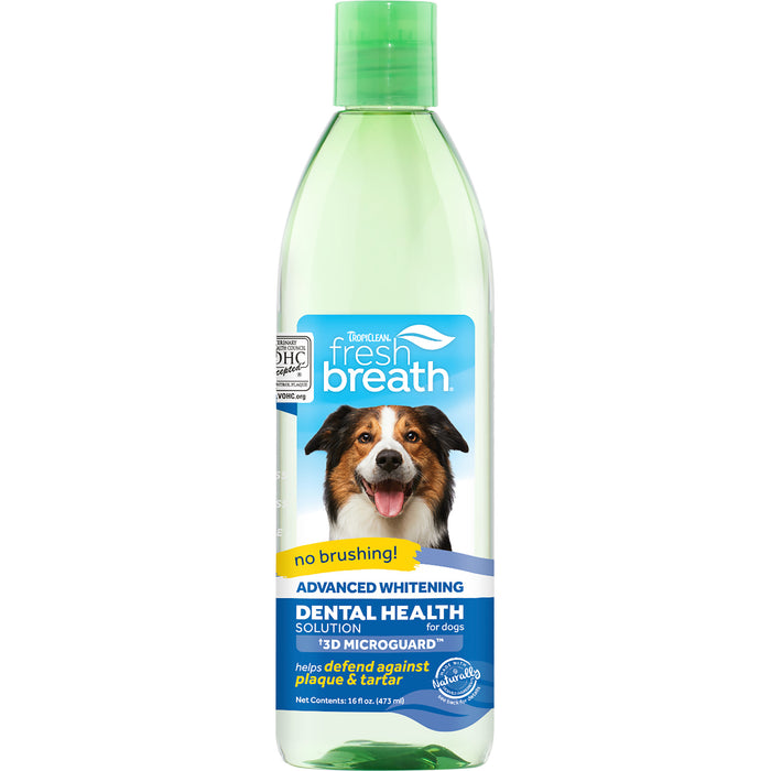 20% OFF: TropiClean Fresh Breath Advanced Whitening Oral Care Dental Health Solution For Dogs