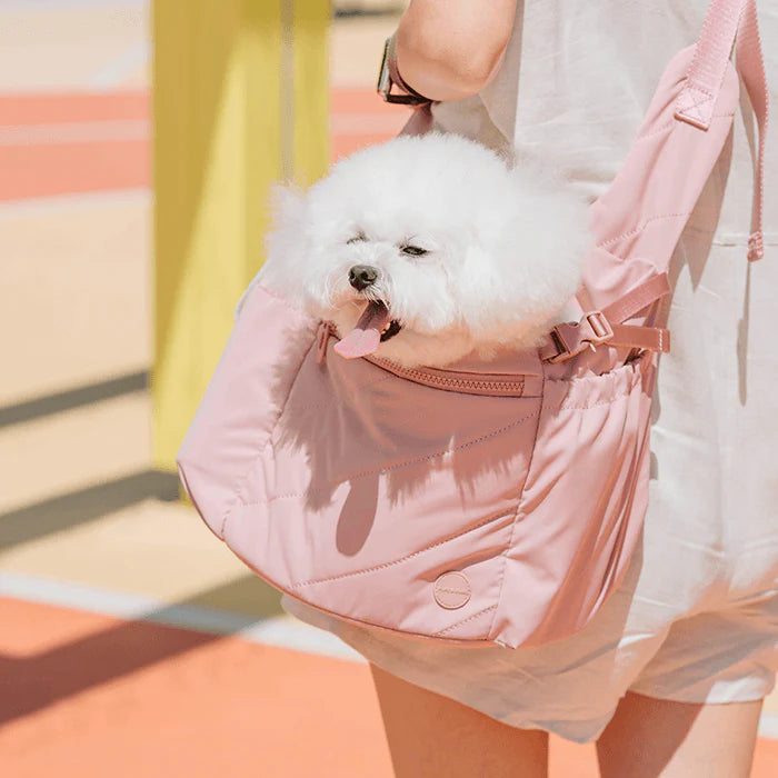 Pups & Bubs Snuggle Petite Dusted Pink Pet Carrier Bag