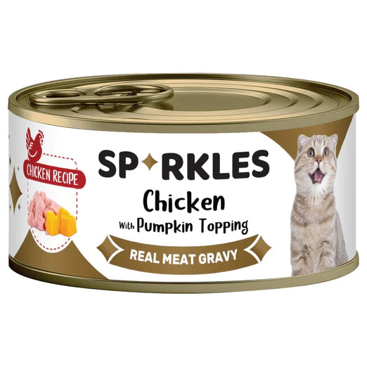 Sparkles Colours Real Meat Gravy Chicken With Pumpkin Topping Wet Cat Food