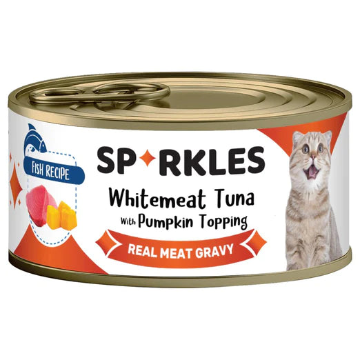 Sparkles Colours Real Meat Gravy Whitemeat Tuna With Pumpkin Topping Wet Cat Food