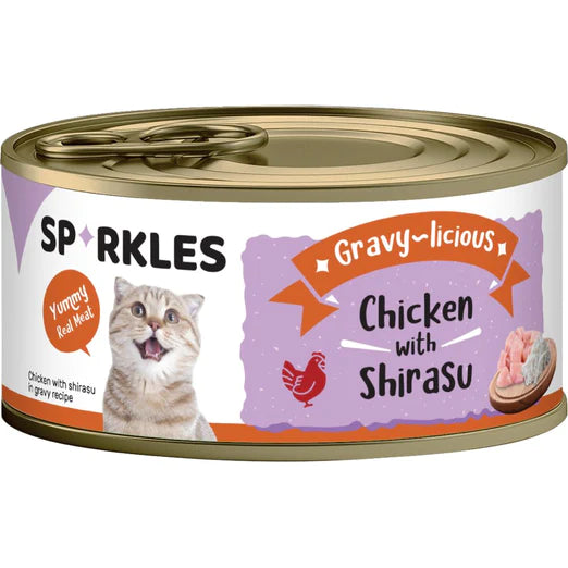 Sparkles Gravy-licious Chicken With Shirasu Wet Cat Food
