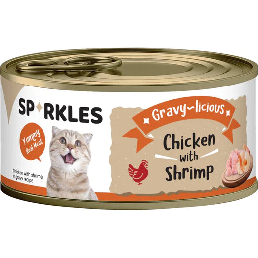 Sparkles Gravy-licious Chicken With Shrimp Wet Cat Food