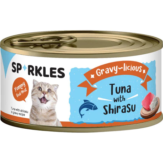 Sparkles Gravy-licious Tuna With Shirasu Wet Cat Food