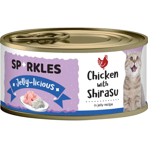 Sparkles Jelly-licious Chicken With Shirasu Wet Cat Food