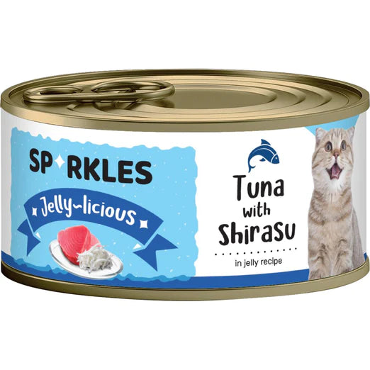 Sparkles Jelly-licious Tuna With Shirasu Wet Cat Food