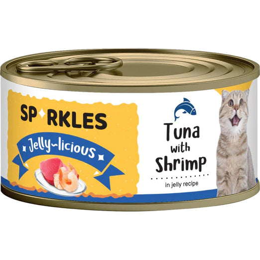 Sparkles Jelly-licious Tuna With Shrimp Wet Cat Food