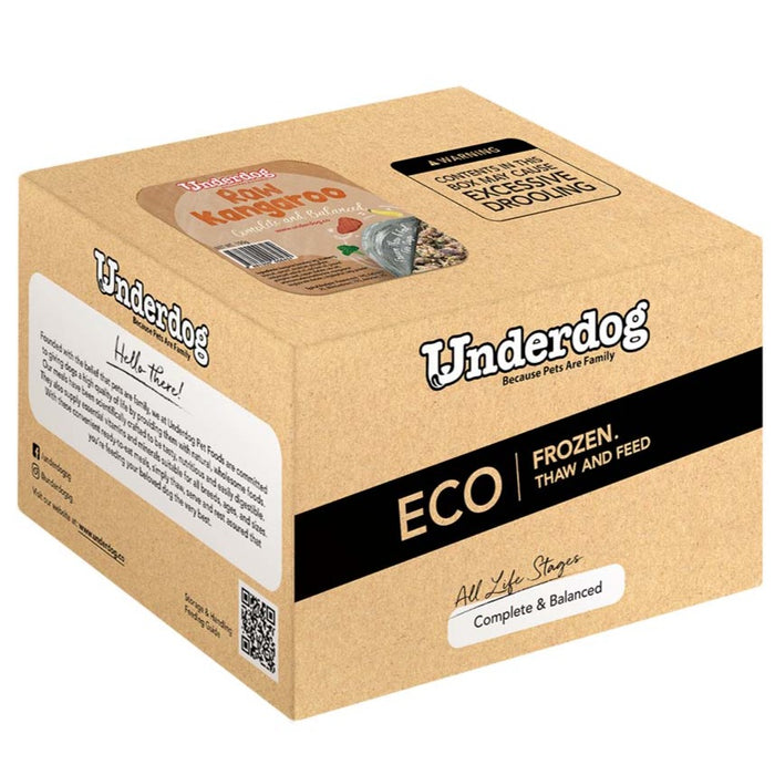 Underdog ECO Pack Complete & Balanced Raw Kangaroo Recipe For Dogs (FROZEN)