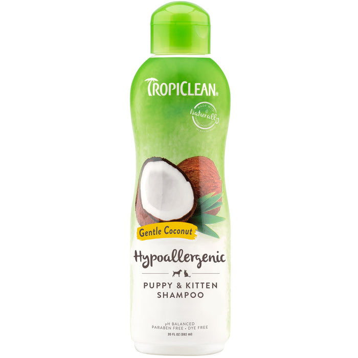 20% OFF: TropiClean Gentle Coconut Hypoallergenic Shampoo For Puppies & Kittens