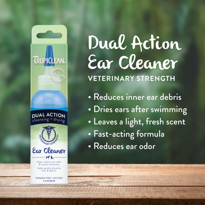 20% OFF: TropiClean Dual Action Ear Cleaner For Pets
