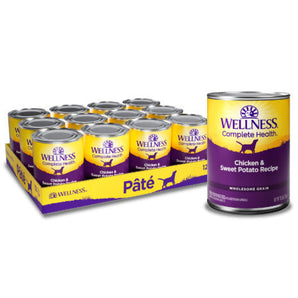 20% OFF: Wellness Complete Health Wholesome Grain Chicken & Sweet Potato Recipe Wet Dog Food